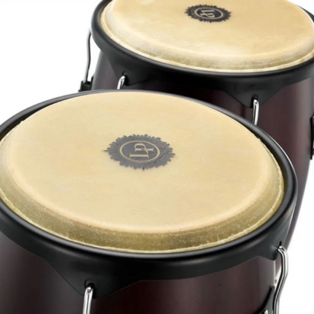 SET CONGA MADERA LATIN PERCUSSION LP647NY-DW,11" 12",CITY SERIES,DARK WOOD,STAND - Image 3